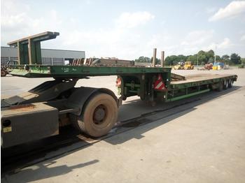 Low loader semi-trailer S M Trailers Tri Axle Step Frame Low Loader Trailer, Ramps: picture 1