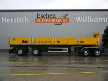 Dropside/ Flatbed semi-trailer Schmidt 2 Achs Pritsche, ausziehbar, Luft/Lift, BPW: picture 1
