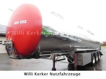 HLW Lebensmittelauflieger 3Ka 34 m³  7492  - Tank semi-trailer