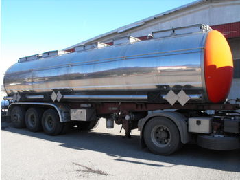 *VIBERTI* CHEMIE/CHEMIKAL INOX 3xROOMS 31.540LTR CHEMIE - CHEMIKAL INOX TANK - Tank semi-trailer