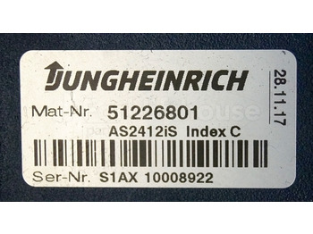ECU for Material handling equipment Jungheinrich 51226801 Rij/hef/stuur regeling  drive/lift/steering controller AS2412 i S index C Sw. 1,02 51462874 sn. S1AX10008922 from ERE225 folding platform year 2017: picture 2