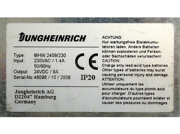 Battery for Material handling equipment Jungheinrich unknown ChargerMHW24096/230 24VDC9A IP20 Input 230VAC/1,4 sn. 46096/10: picture 4