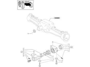 Axle and parts NEW HOLLAND