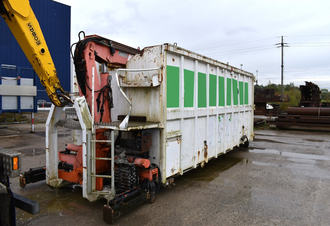 Roll-off container (D) 2000 hook trough with crane and grab: picture 16