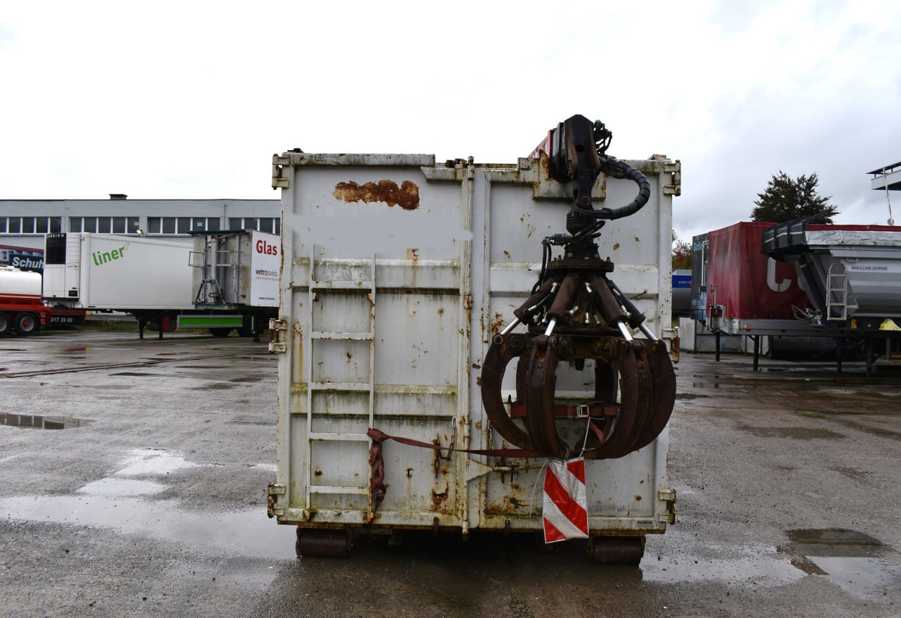 Roll-off container (D) 2000 hook trough with crane and grab: picture 20
