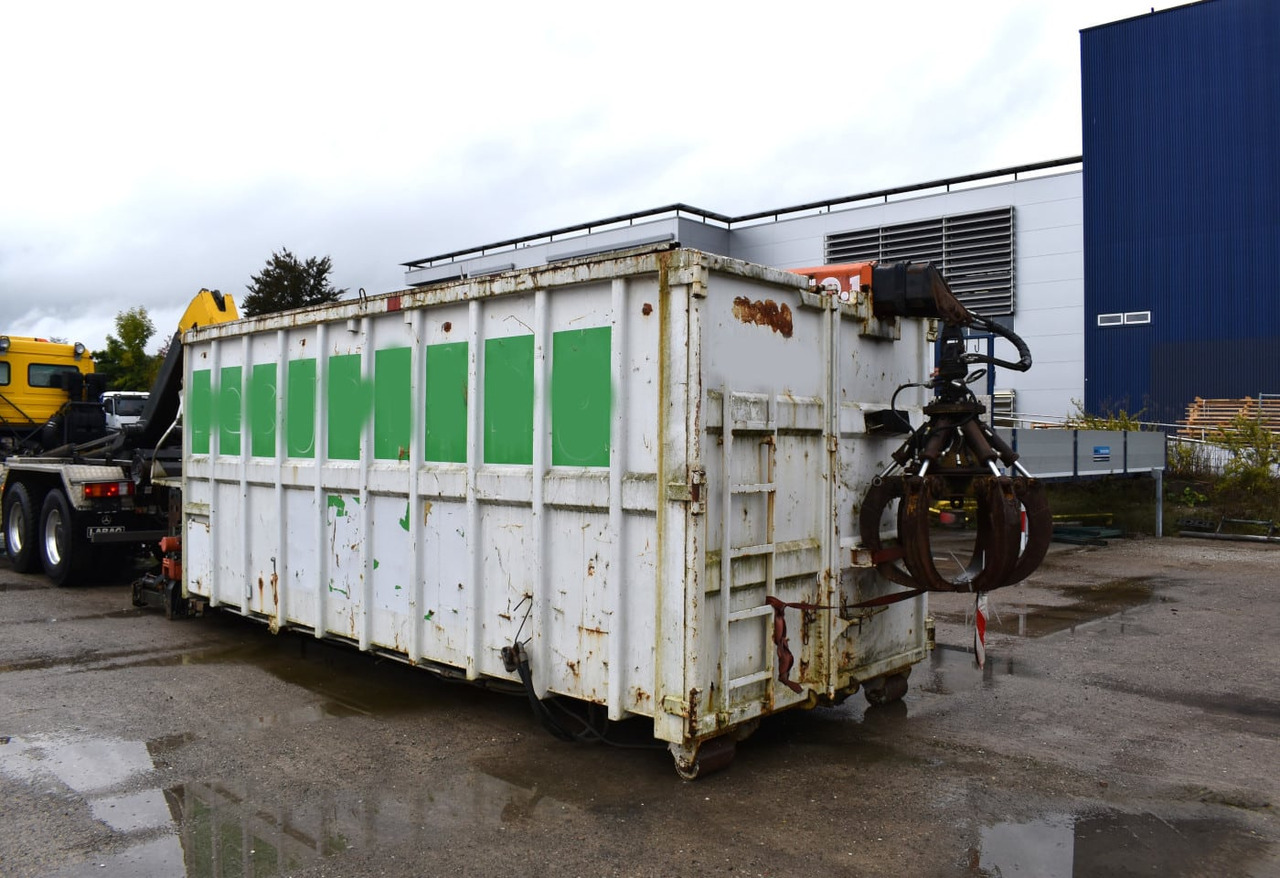 Roll-off container (D) 2000 hook trough with crane and grab: picture 19