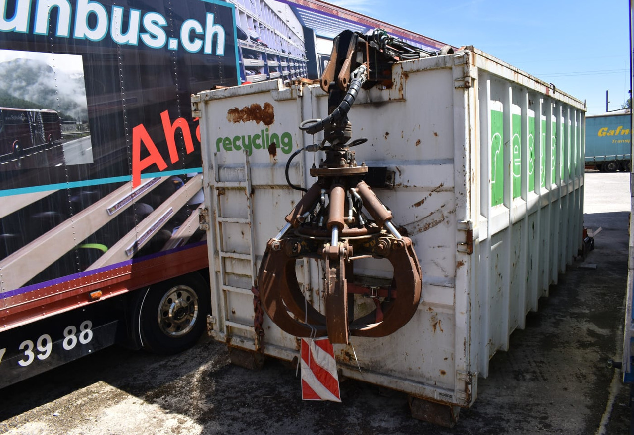Roll-off container (D) 2000 hook trough with crane and grab: picture 11