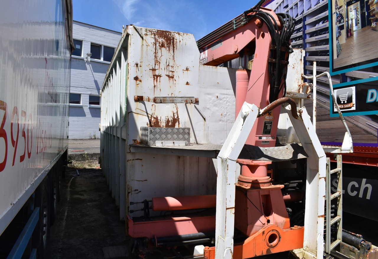 Roll-off container (D) 2000 hook trough with crane and grab: picture 6