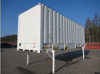Swap body - box BDF Wechselkoffer 7,45 m Rolltor kran+stapelbar