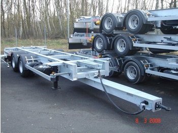  2x AWZ 218 LZ Jumbo für WB C 7820 - Container transporter/ Swap body trailer