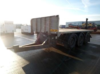 Dropside/ Flatbed trailer Entwistle Tri Axle Draw Bar Flat Bed Drag Trailer: picture 1