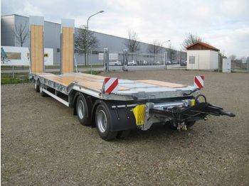 Low loader trailer Humbaur 4-Achs-Tieflader Baggerstielmulde hydr. Rampen