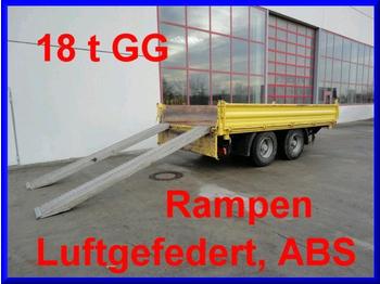 Obermaier 18 t Tandem- 3 Seiten- Kipper- Tieflader - Low loader trailer