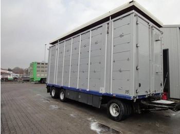 Closed box trailer for transportation of animals Menke 3 Stock Vollalu 7,70m: picture 1