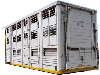 Livestock trailer Mercedes-Benz KABA 3 Stock Vollalu 2002: picture 1