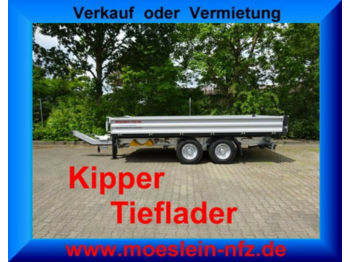 New Tipper trailer Möslein TTD11 Silber Tandem Kipper Tieflader -- Neufahrz: picture 1