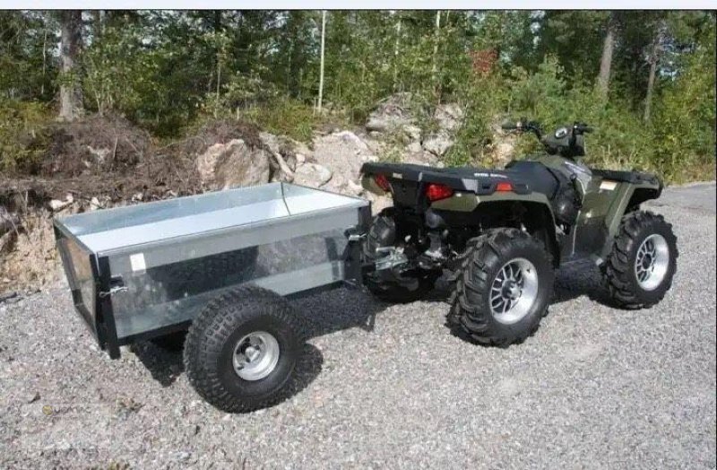 New Tipper trailer Vemac Anhänger ATV TR500 500kg Kipper Heckkipper Quad Traktor PKW: picture 3