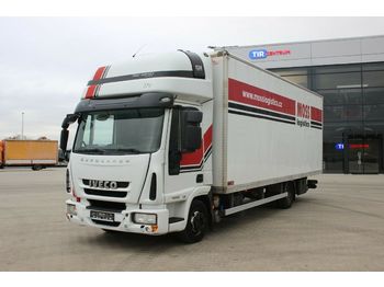 Box truck Iveco EUROCARGO 75E18,SLEEPING BODY, HYDRAULIC LIFT
