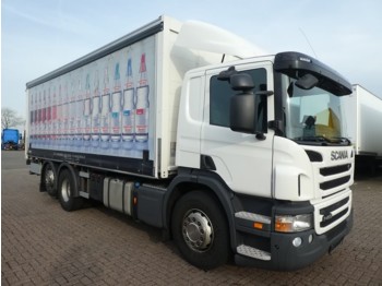 Curtainsider truck Scania P400 6x2*4 man. ret. pde