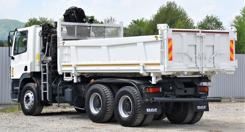 Crane truck, Tipper DAF CF 85.340 KIPPER 4,90 m + KRAN *6x4: picture 8