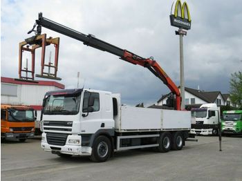 Dropside/ Flatbed truck, Crane truck DAF CF 85/460 6x4 Pritsche Heckkran Palfinger PK 210: picture 1