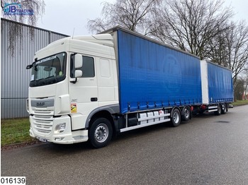 Curtainsider truck DAF XF 460 6x2, EURO 6, Through-loading system, Combi: picture 1