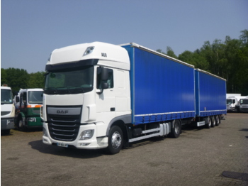 Curtainsider truck D.A.F. XF 460 4x2 Euro 6 volume curtain sider + trailer: picture 1