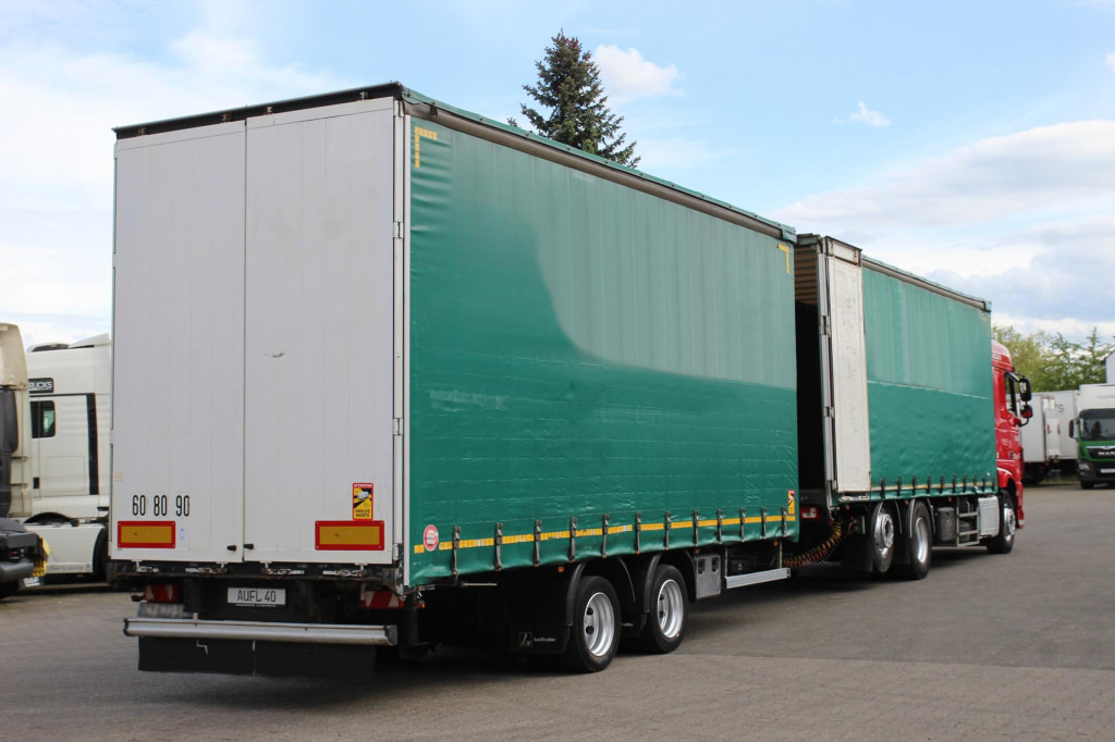 Curtainsider truck Daf XF 460 E6 Jumbo Zug Retarder Hubdach 120m³: picture 10