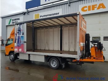 Curtainsider truck FUSO Canter 8C18 Edscha 3.5tNL Mitnahme Stapler 1.5t.: picture 1
