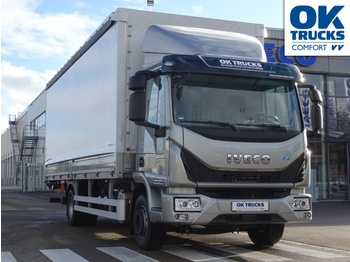 Curtainsider truck IVECO Eurocargo ML 120EL21/P CNG: picture 1