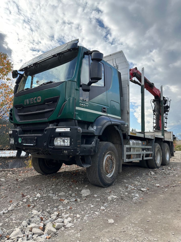 Timber truck, Crane truck IVECO IVECO AT380TW45 AT380TW45: picture 2