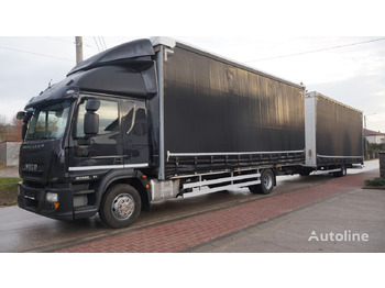 Curtainsider truck IVECO EuroCargo 160E