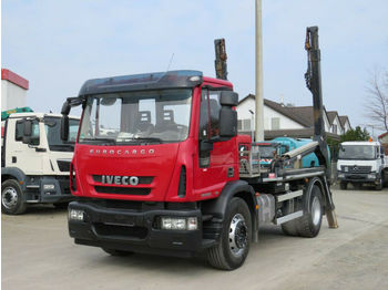 Skip loader truck Iveco EuroCargo ML 180E25K Absetzkipper Deutsch, 1Hd.: picture 1