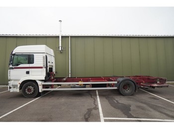 Container transporter/ Swap body truck MAN 18.280 MANUAL GEARBOX CONTAINER 20 FT TRANSPORT: picture 1