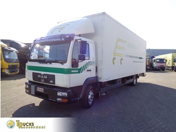 Curtainsider truck MAN LE 12.220 + Manual + lift: picture 1