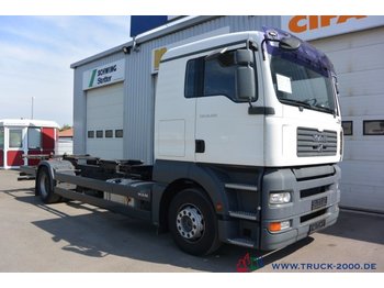 Container transporter/ Swap body truck MAN TGA 18.350 LL BDF 1.Hand 5 Sitzer Klima Schalter: picture 1