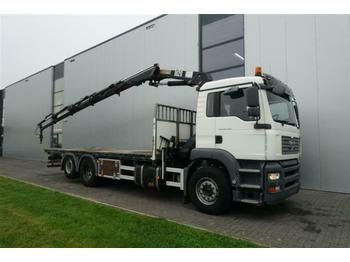 Dropside/ Flatbed truck MAN TGA 26.360 6X2 CRANE/KRAN HMF 1820 K4 MANUAL EUR: picture 1