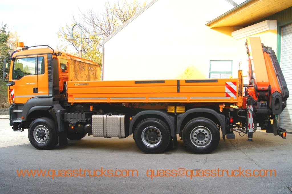 Tipper, Crane truck MAN TGA 28.400 6x4-4/TÜV/Palfinger PK 23002/Winterd.: picture 2