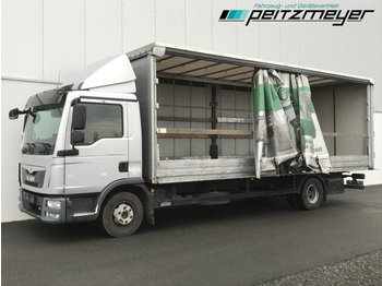 Curtainsider truck MAN TGL 12.220 FL Schiebeplane 7,2m, Euro 6,: picture 1