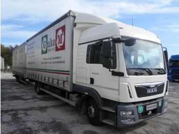 Curtainsider truck MAN TGL 12.250 EURO6 + Anhanger tandem: picture 1