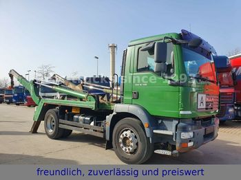 Skip loader truck MAN TGM 18.330 * ABSETZKIPPER * EURO 4 * 1. HAND *: picture 1