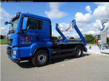 Skip loader truck MAN TGS 18.480 4X2 BLS Meiller Absetzkipper: picture 1