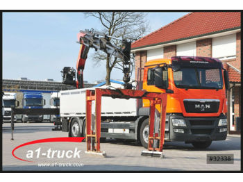 Dropside/ Flatbed truck MAN TGS 26.440 6x2 BL, Palfinger PK 21001L, Lenkachs: picture 1