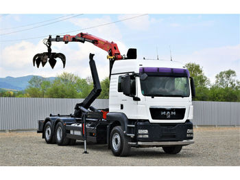 Hook lift truck, Crane truck MAN TGS 26.440 Abrollkipper + PK EPSILON E110Z !: picture 1