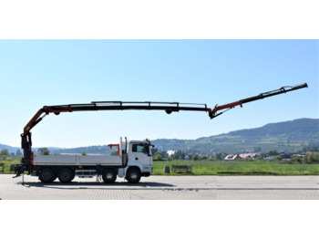 Dropside/ Flatbed truck, Crane truck MAN TGS 35.440: picture 5