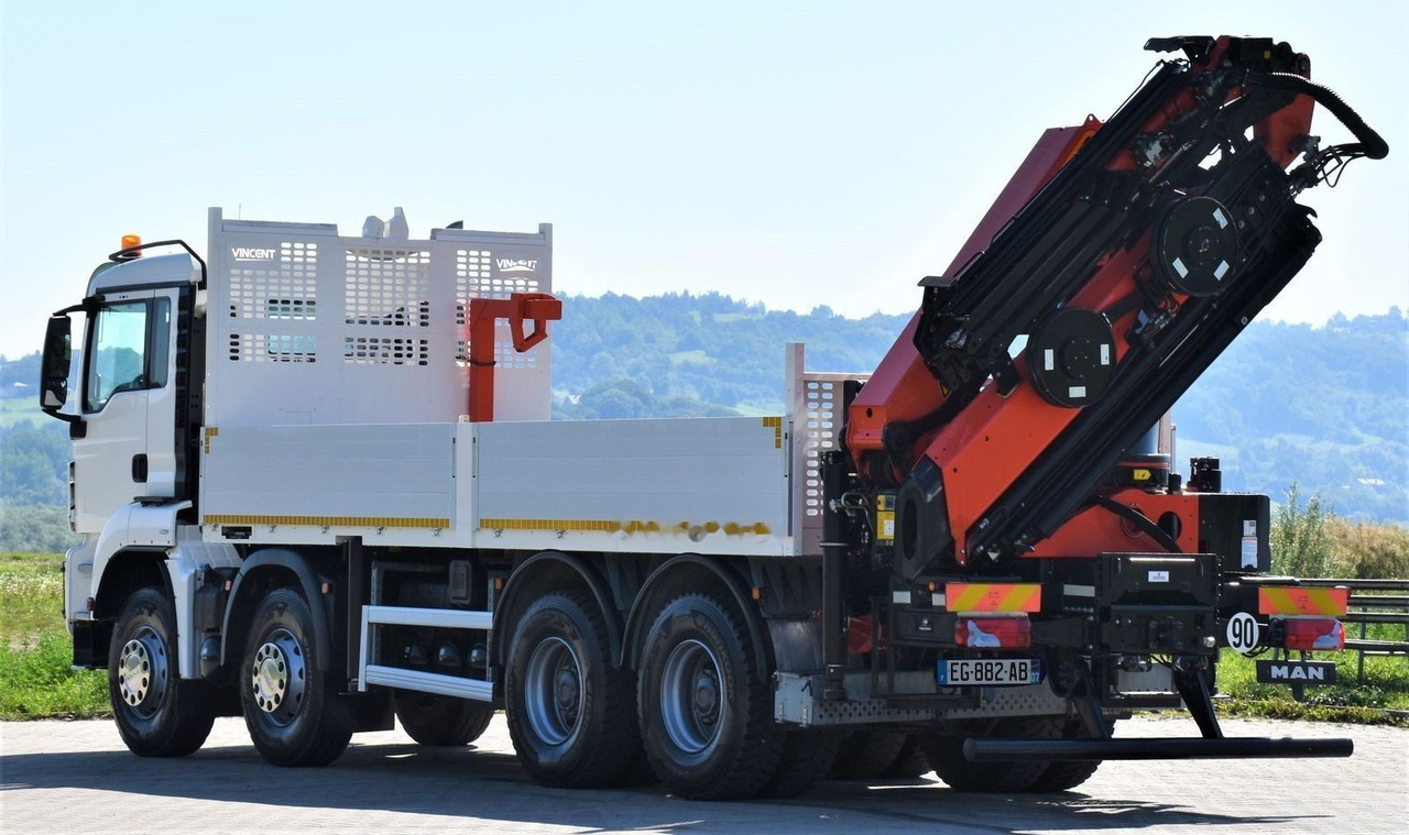 Dropside/ Flatbed truck, Crane truck MAN TGS 35.440: picture 7