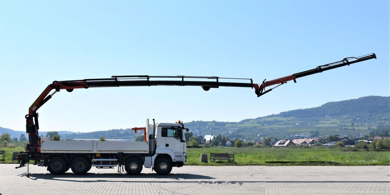 Dropside/ Flatbed truck, Crane truck MAN TGS 35.440: picture 5