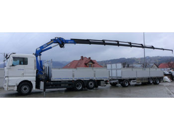 Dropside/ Flatbed truck MAN TGX 26.480 Pritsche 6,30m*6x2*+ Kran Topzustand!: picture 1