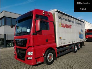 Curtainsider truck MAN TGX 26.480/ZF Intarder/Alu-Felgen/Navi/Standklim: picture 1