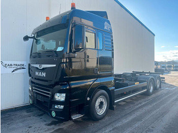 Container transporter/ Swap body truck MAN TGX 26.500 Intarder Lenkachse TÜV: picture 1
